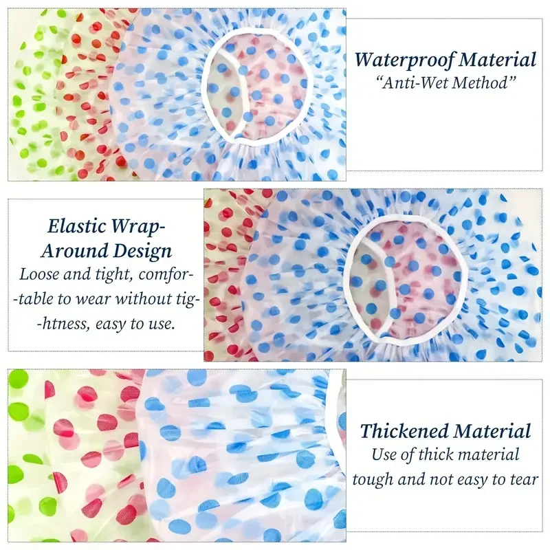 Reusable shower cap for afro hair with elasticated band