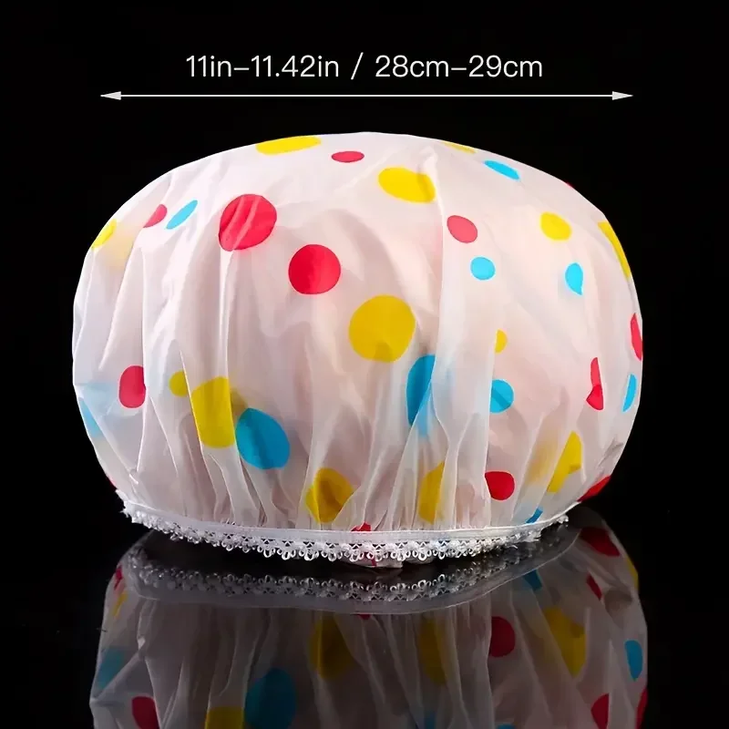 Reusable shower cap for afro hair with elasticated band