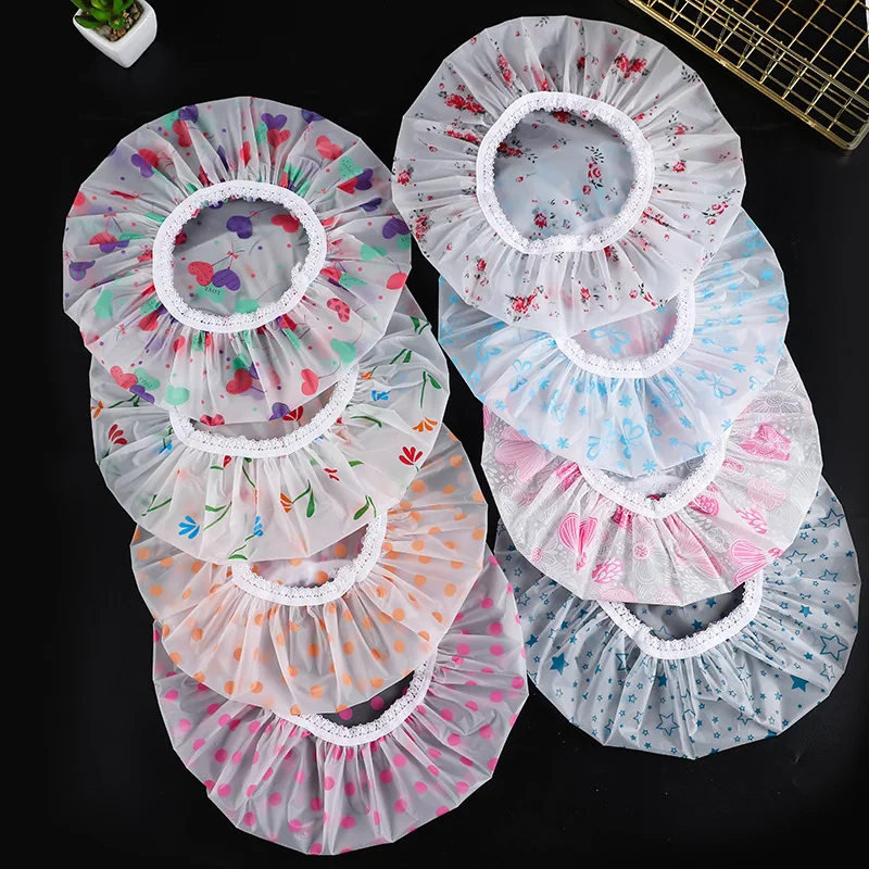 Reusable shower cap for afro hair with elasticated band